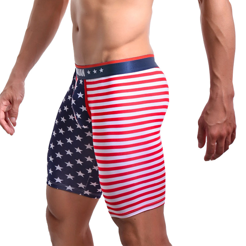 Boxer largo bandera USA - Boxer - algodon, autopostr_pinterest_48602, autopostr_pinterest_48605, autopostr_pinterest_57261, autopostr_twitter_46172, bandera, boxer, cómodo, Hombre, tradicional - 365Briefs -