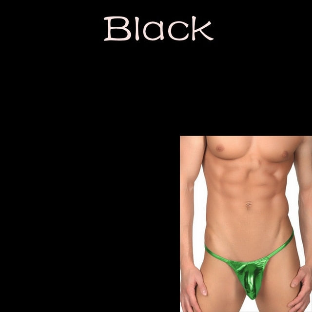 Mini tanga bulge metálico - Tanga - atrevido, bulge, Hombre, lycra, metalico, sexy - 365Briefs -